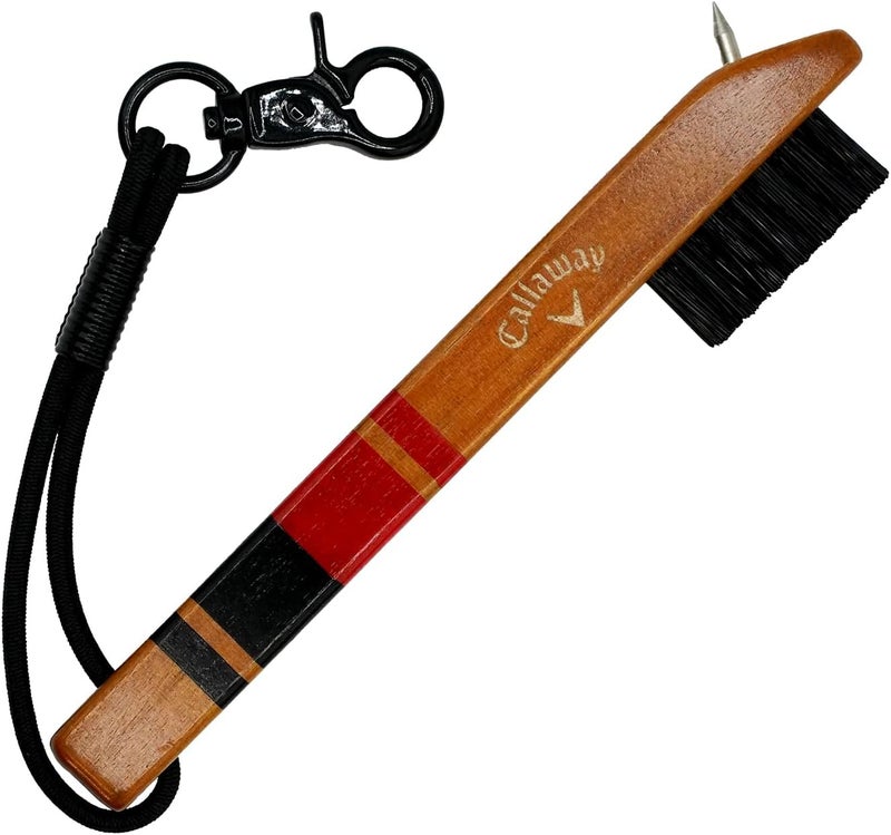 Callaway Heritage Wood Golf Club Brush with Groove Cleaner - Image 1